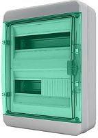 Бокс пластиковый Tekfor ЩРН-П-24 BNZ 65-24-1 (410х300х153мм) IP65 зеленая дверца картинка 